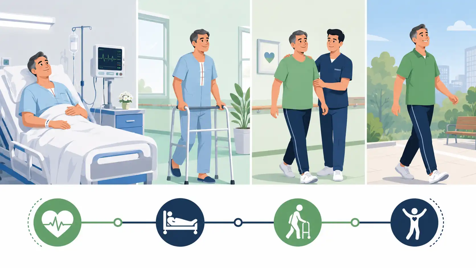 Patient recovery timeline after CABG heart bypass surgery in India