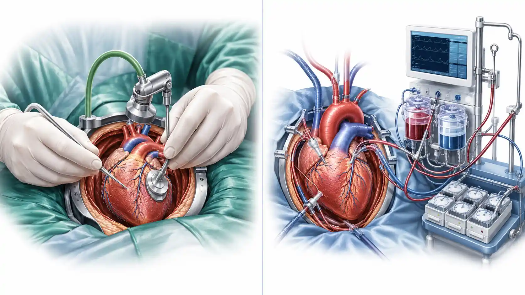 Off-pump vs on-pump CABG surgery comparison