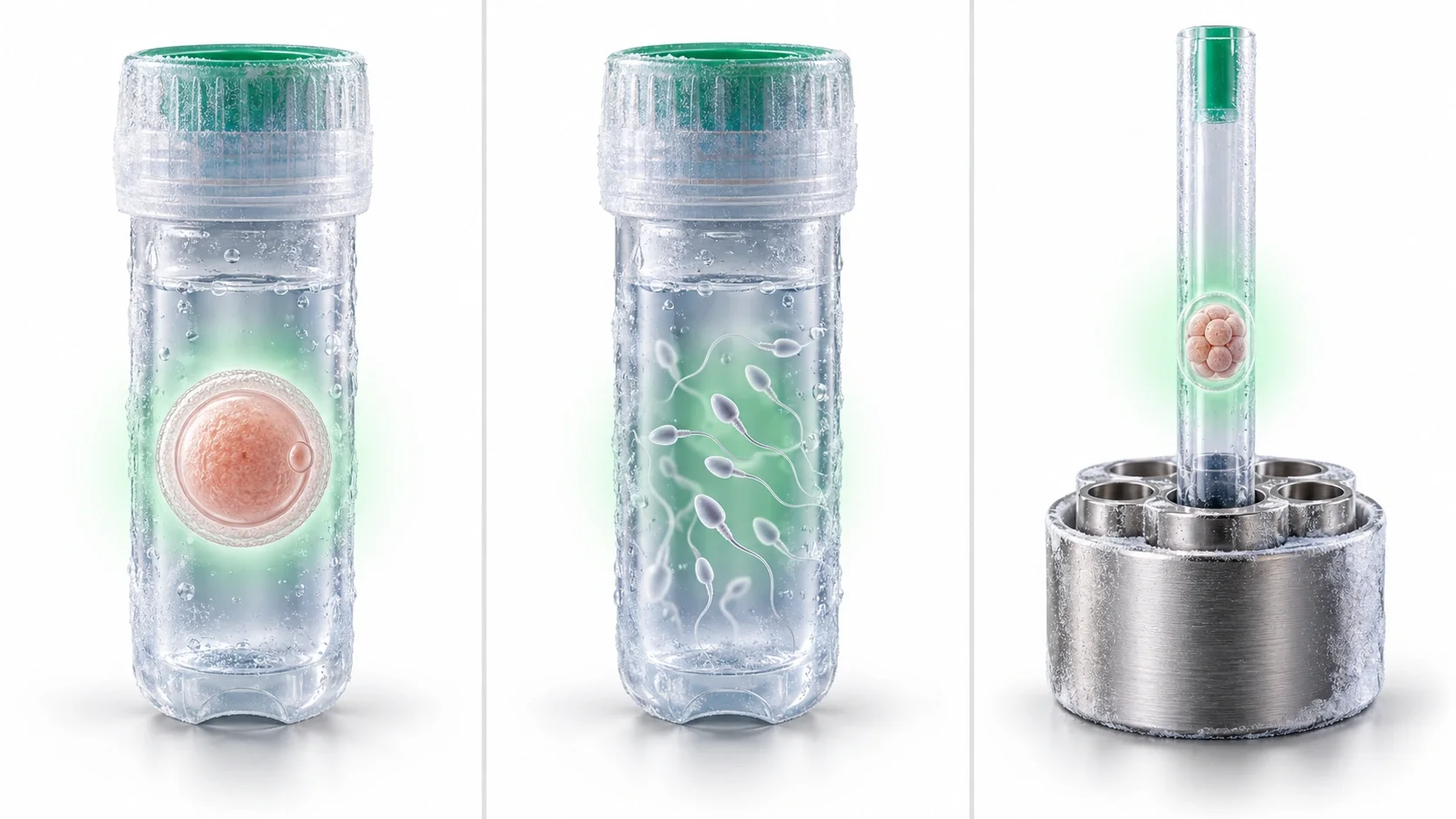 Comparison of egg freezing, sperm freezing and embryo freezing options