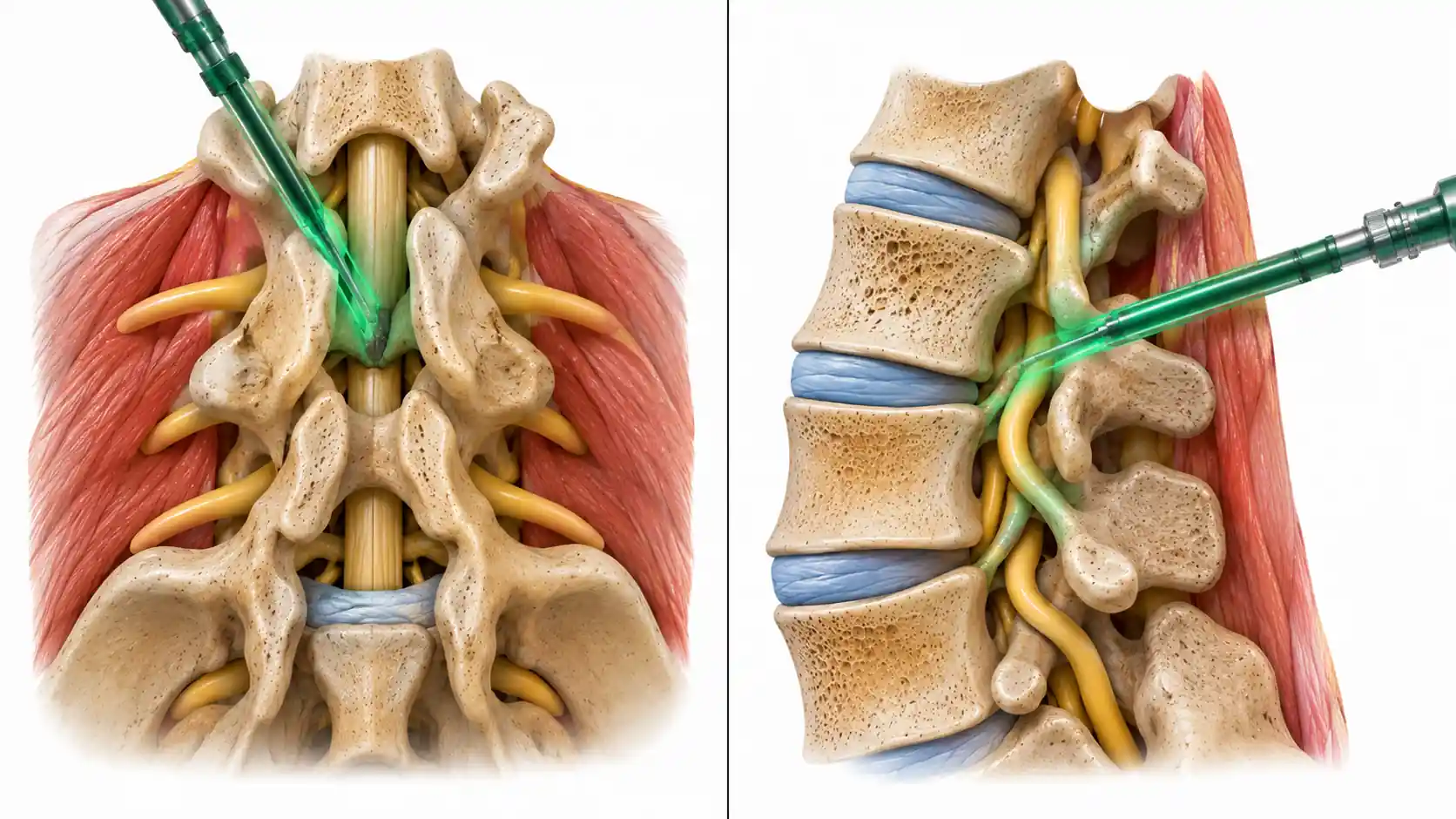 Comparison of interlaminar and transforaminal endoscopic spine surgery approaches