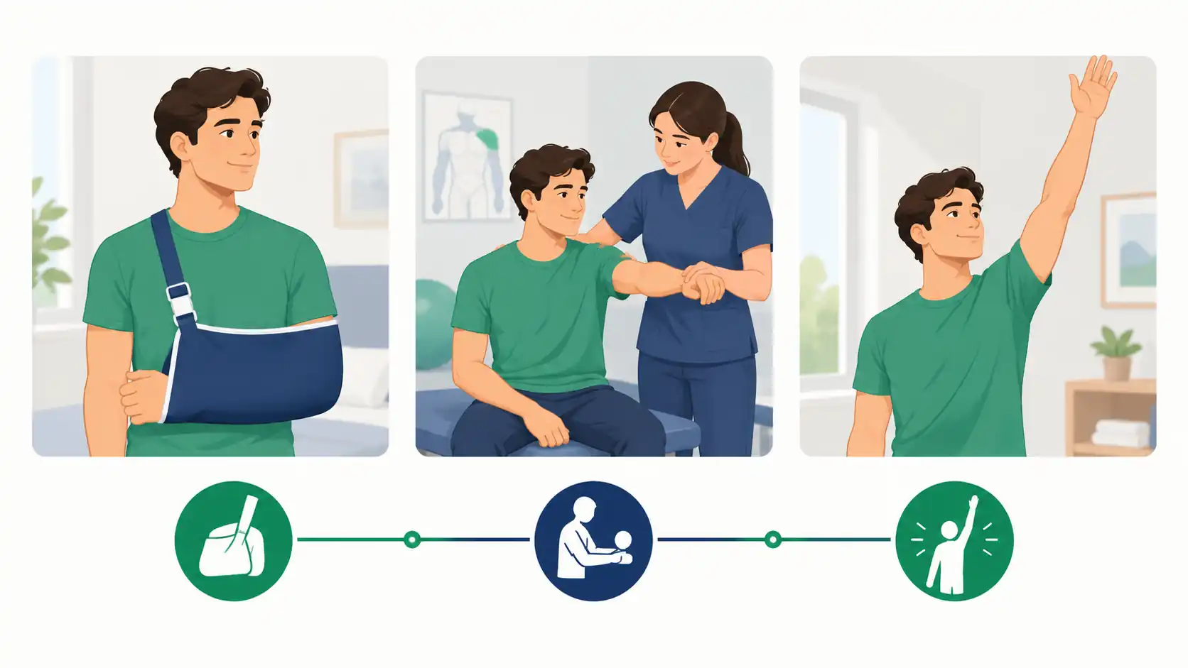 Recovery timeline in a sling after shoulder arthroscopy in India