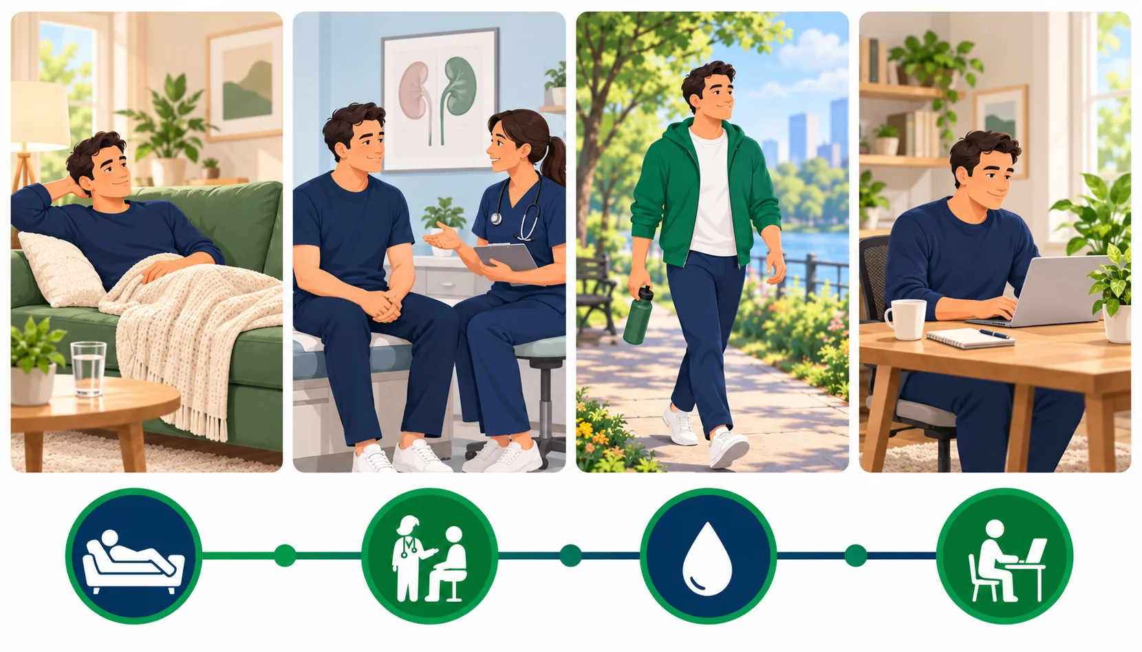 Recovery timeline after kidney stone removal surgery in India, from stent placement to removal